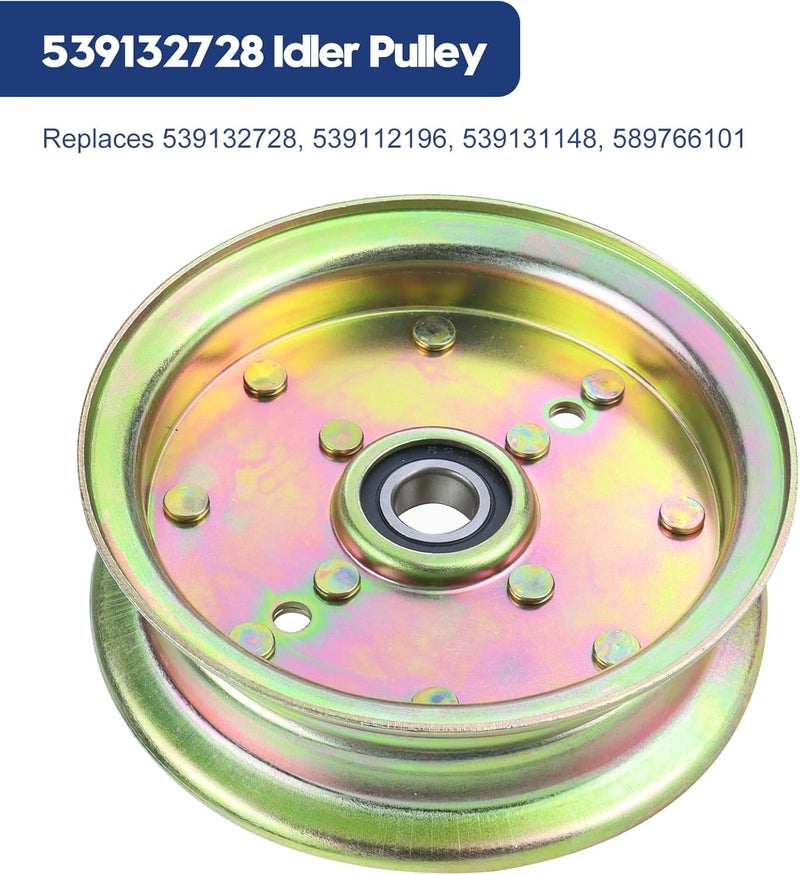 GUSUHAWK 532196104 Husqvarna Idler Pulley with 539132728 Idler Pulley 532177968 Idler Pulley Replace Husqvarna 589766102, 589766101, 539 132728, 532177968, 532197380, Craftsman 196104, 177968, 193197 - Image 4